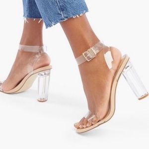 Clear heels